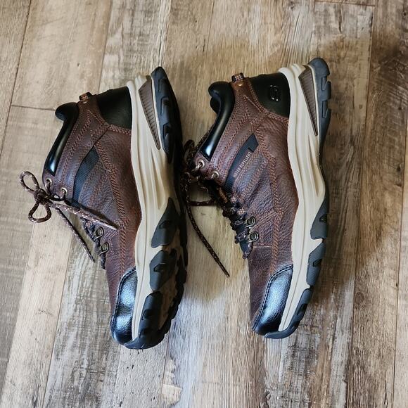 Skechers Mens Ralcon-Emil Ankle Boots Size 10 Chocolate 204482 Water Repellent - Picture 3 of 12